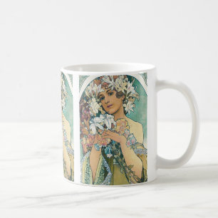 Tasse mit Mucha-Design