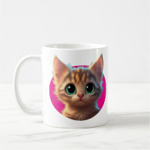 Tasse mit Niedlichem Katzendesign