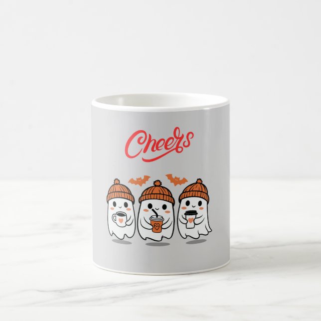Tasse mit Niedlichen Ghost Designs: Magie in jeder (Mittel)