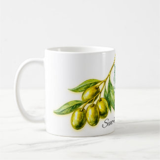 Tasse mit Oliven