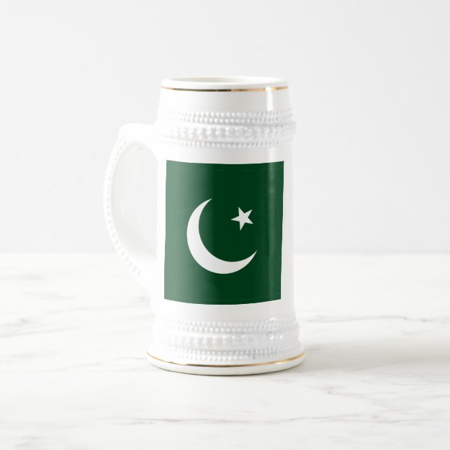 Tasse mit pakistanischer Flagge (Vorderseite Links)