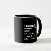 Tasse mit personalisiertem Namen mit Lustigen Sprü