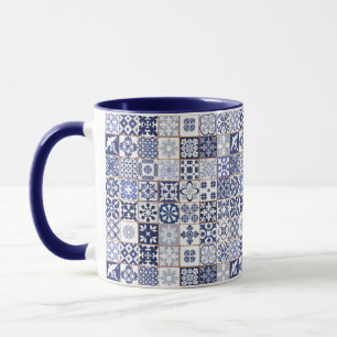 Tasse mit portugiesischem Fliesen-Muster -