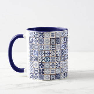 Tasse mit portugiesischem Fliesen-Muster -