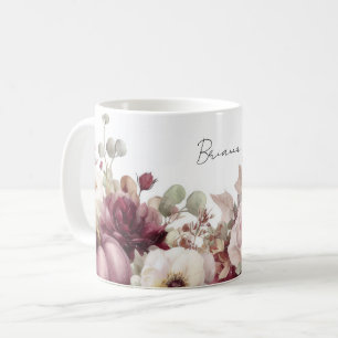 Tasse mit Pumpkins und Blume