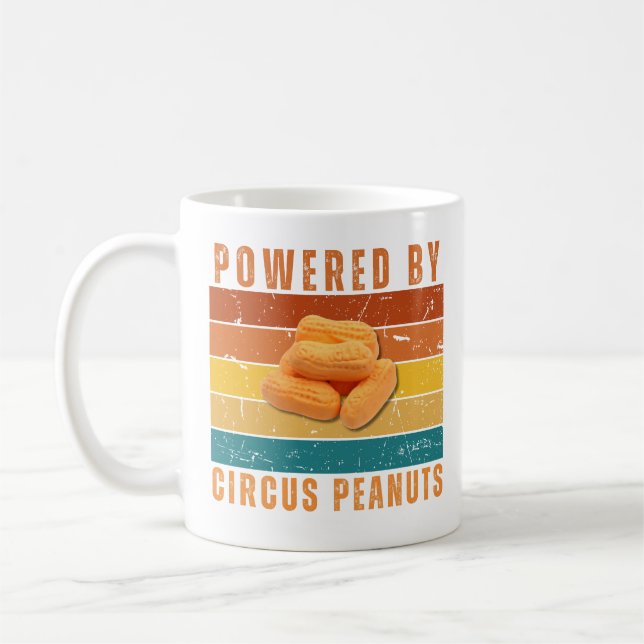 Tasse mit Retro-Sonnenuntergang-Motiv 'Powered by  (Links)