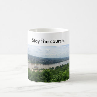 Tasse mit Riverboat auf Ohio R. --Bleibe Sie den