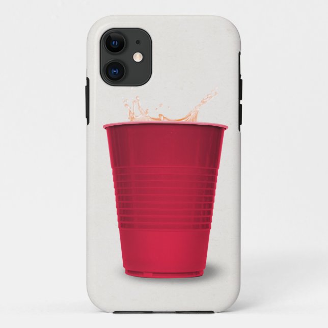 Tasse mit rotem Party mit Getränk Case-Mate iPhone Hülle (Rückseite)
