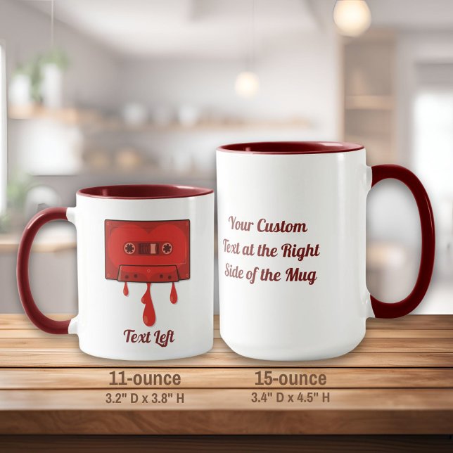 Tasse mit roter Herzkassette (Von Creator hochgeladen)