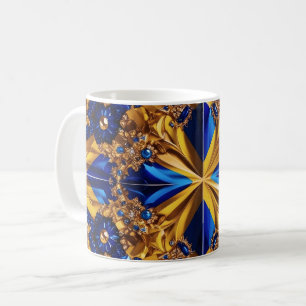 Tasse mit schwedischem Farbdesign