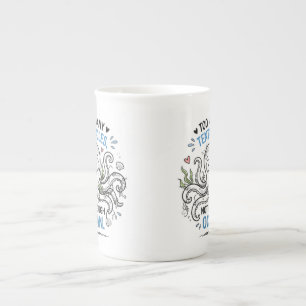 Tasse mit Spezialmotiv für Ozeanliebhaber: Zu viel