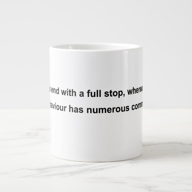 TASSE MIT SPRICHWORT (Vorderseite)