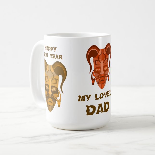 TASSE MIT STARKEN MASCHINEN (Vorderseite Links)