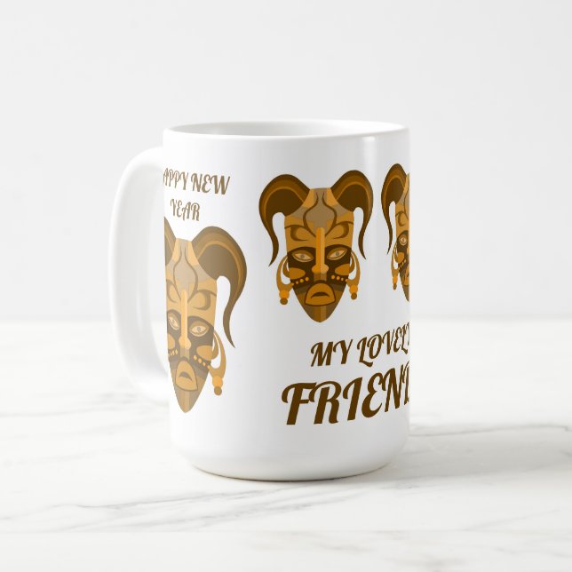 TASSE MIT STARKEN MASCHINEN (Vorderseite Links)