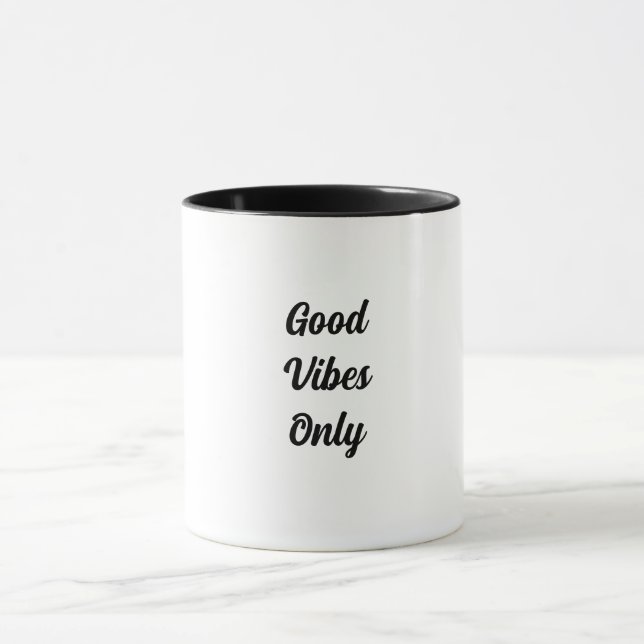 Tasse mit Titel GoodVibes Only (Zentrum)