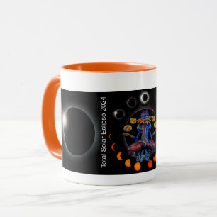 Tasse mit Total Solar Eclipse 2024 in Mazatlan