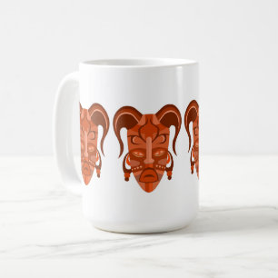 TASSE MIT TRADITIONELLER MASKENKUNST