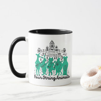Tasse mit vier String Animals