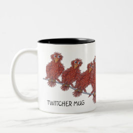 Tasse mit Vogelcartoons