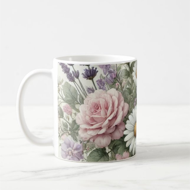 Tasse mit Watercolor Floral Pattern 6/6 (Links)