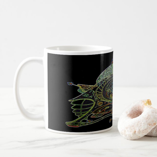 Tasse mit Weißkaffee Art 1 E.1 (Mit Donut)