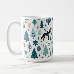 Tasse mit Winterrinder