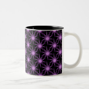 Tasse mit wirbelnden Sonnen, leicht Lila