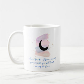 Tasse mit Zitat- und Pastellmonddesign