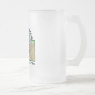 Tasse-Mitte Logo Mattglas Bierglas