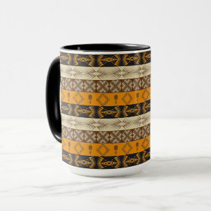 Tasse modèle tribal rayé africain ethnique