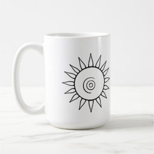 Tasse moderne coup de soleil céleste