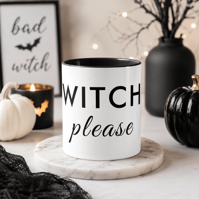 Tasse moderne de Halloween « Witch Please » – Chic (Créateur téléchargé)