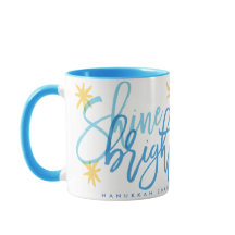 Tasse moderne lumineuse de calligraphie d'éclat