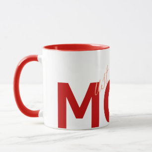 Tasse MOM (doit m'obéir) Rouge