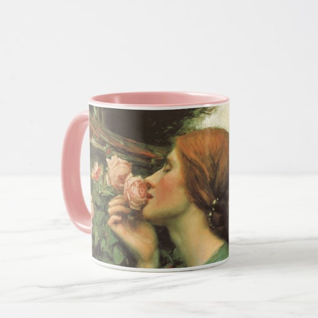 Tasse Mon Rose doux, ou Âme du Rose par Waterhouse (Devant gauche)