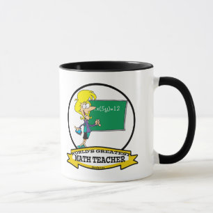 TASSE MONDE LA PLUS GRANDE MATHÉCAIRE ENSEIGNANTE DESSIN