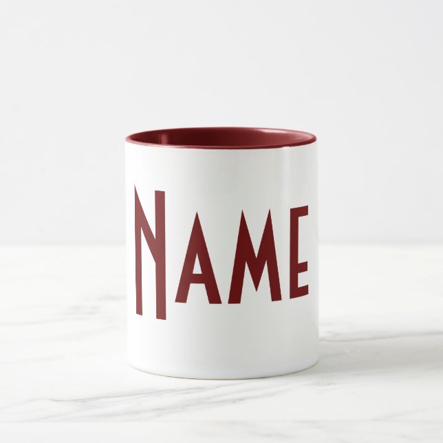 Tasse Monogramme Votre nom (Centre)