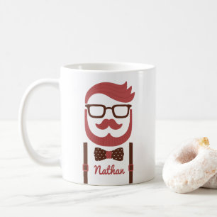 Tasse Monsieur Hipster Moustache et Nœud Papillon