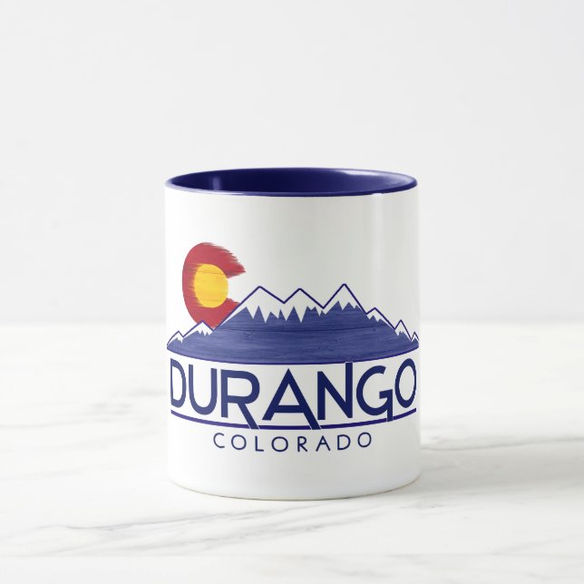 Tasse montagnes en bois Durango Colorado (Centre)
