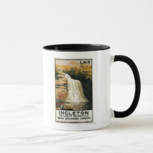 Tasse Montée de spectateurs sur l'affiche de chemin de