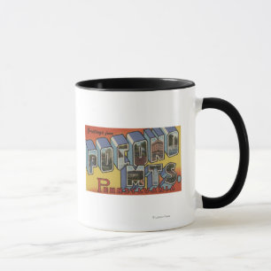 Tasse Monts Pocono - Scènes de grandes lettres