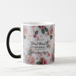 Tasse Morphing Couleur de Fil Floral   Rose Douce 