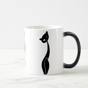 Tasse Morphing de chat noir