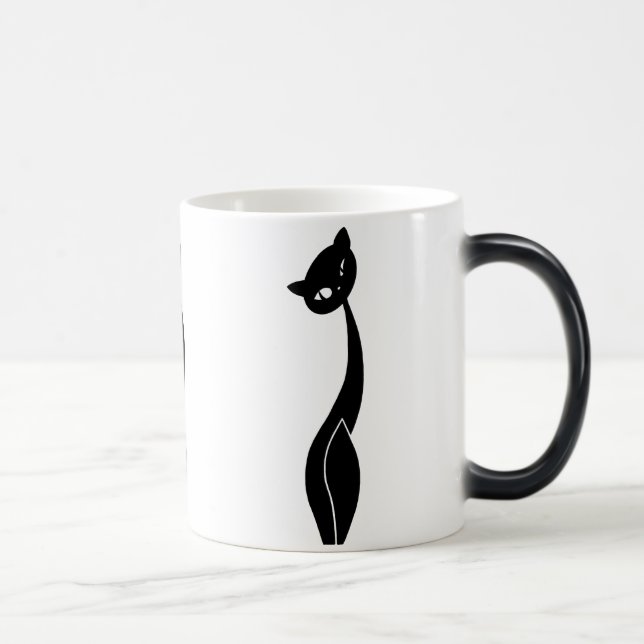 Tasse Morphing de chat noir (Droite)