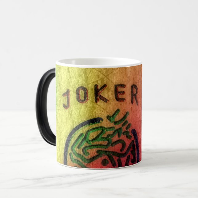 Tasse Morphing de joker d'heure-milliampère Jongg (Devant gauche)