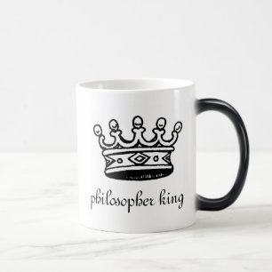 Tasse morphing de la chaleur de roi de philosophe