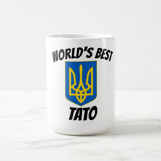 Tasse Morphing de Tryzub du meilleur papa de Tato (Centre)