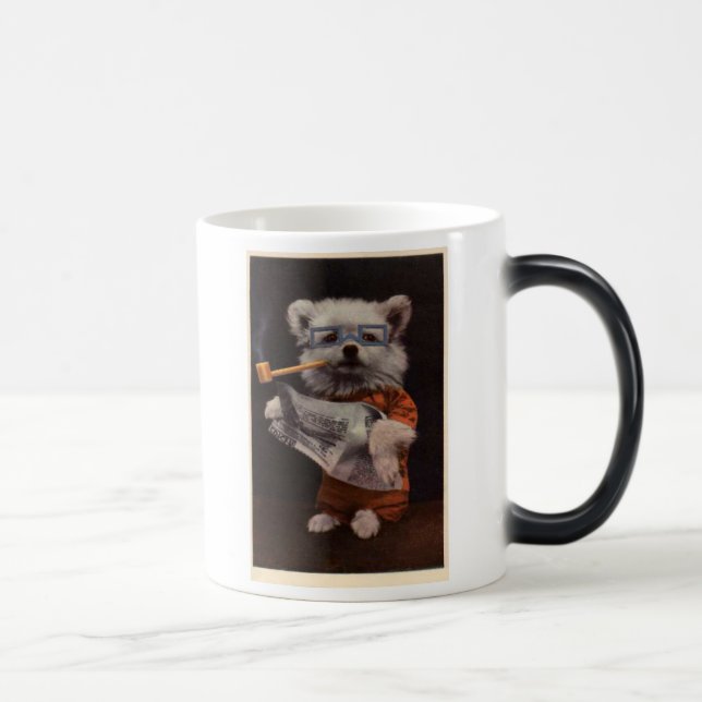 Tasse Morphing : Fumeur de tuyau de chiot (Droite)