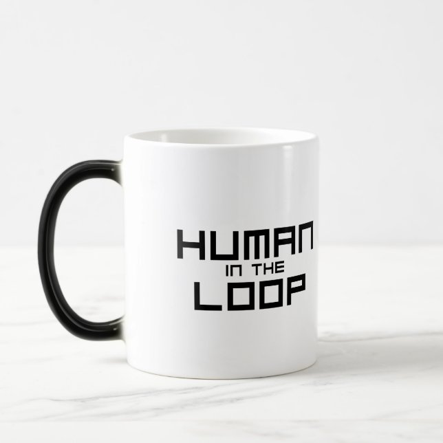 Tasse Morphing Minimaliste Human in the Loop (Gauche)