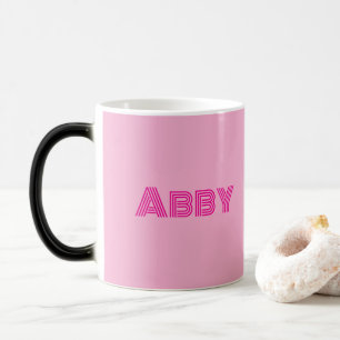 Tasse Morphing Rose Votre Texte